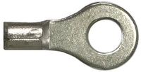 Non-Insulated Ring Terminal 8 Gauge #10 Stud - 100 Pack