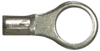 Non-Insulated Ring Terminal 8 Gauge 3/8" Stud - 25 Pack