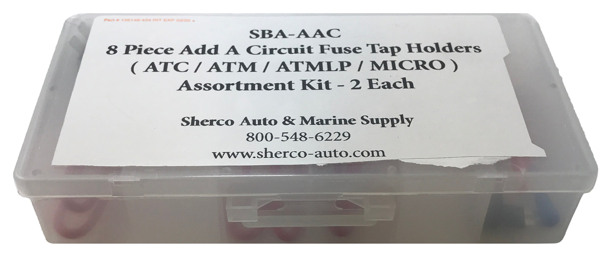 8 Piece Add A Circuit Inline Fuse Tap Holders (ATC ATO / MINI ATM / ATML / MICRO2) Assortment Kit
