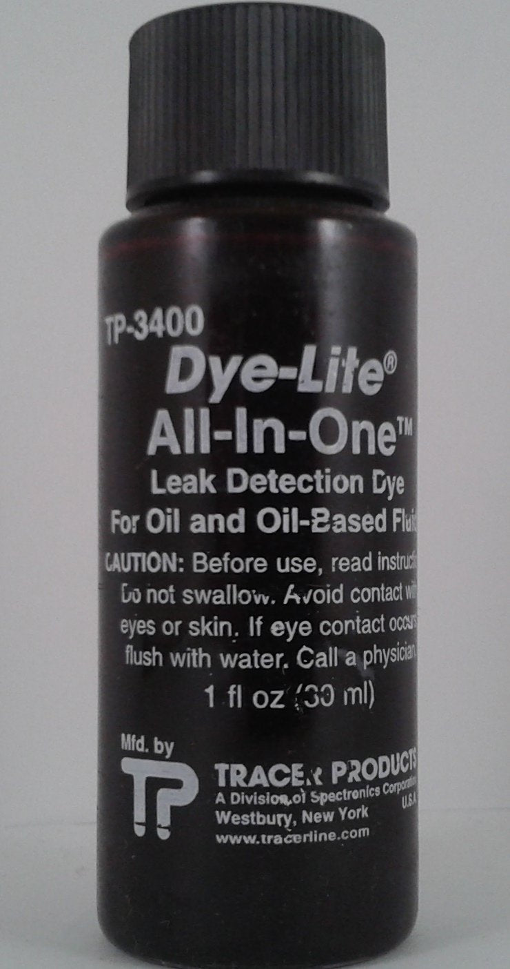 Tracer Dye-Lite All-In-One Leak Detection Dye for Oil and Oil Based Fluids - 1 fl oz.