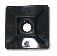 Cable Tie Mounts Black 1" 18 lb - 50 lb, 100 Pack