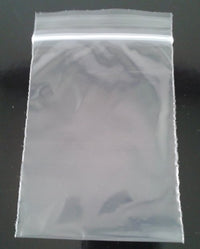 3x4 Inch Clear Plastic Reclosable Ziplock 2mil Bags - 100 Pack