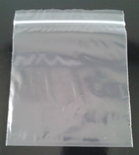 4x4 Inch Clear Plastic Reclosable Ziplock 2mil Bags - 100 Pack