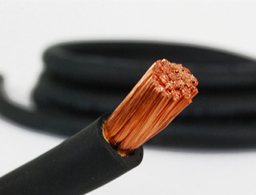 4 AWG BLACK WELDING CABLE, 12 FT USA Made