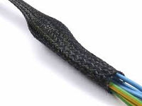 Black 3/8" Diameter Expandable Braided Loom Sleeve - 125 FT