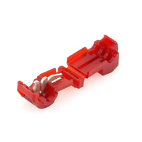 Red 22-18 Gauge Mid Wire T-Tap Connectors - 100 Pack