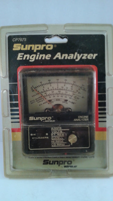 Sunpro CP7675 Actron ENGINE ANALYZER Tests 7 Functions for 4 - 6 - 8 cyl 12V