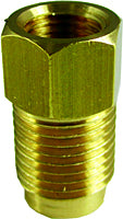 Brass Brake Line Adapter, 5/16 in, (1/2 in -20), 1/4 in, (7/16 in -24)  5 pack