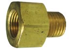 Female 3/16 in Male 3/16 in thread diameter Brass Brake Line Adapter, 5/pack