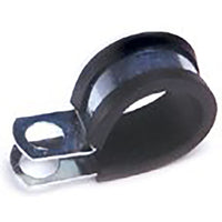 Rubber Insulated Steel Clamps 3/8" Diameter Hole .375" - 100 Pack