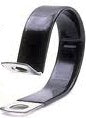 Black Vinyl Insulated Steel Clamp 1/4" Inside Diameter - 100 Pack