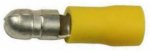 Vinyl Insulated Yellow Male Bullet Connector 12-10 Gauge .195 Tab - 100 Pack