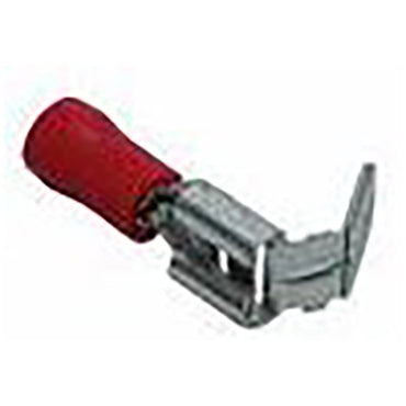 Vinyl Insulated Red Piggyback Terminal Quick Disconnect Connector 22-18 Gauge .250 Tab - 100 Pack