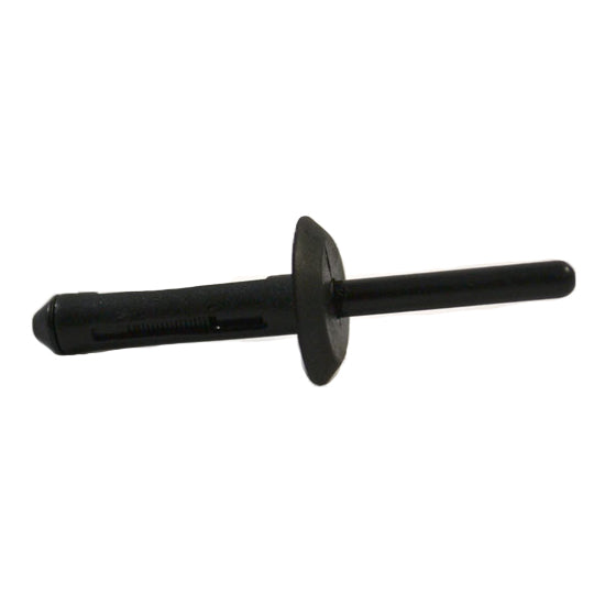 Black Nylon Blind Rivet 1/4" (6.3mm) Hole, 5/32" – 13/32" Panel Range, 43/64" Flange, 100 Pack