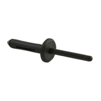 Black Nylon Blind Rivet 3/16" (5mm) Hole, 15/64- 25/64" Panel, 15/32" Flange, 100 Pack