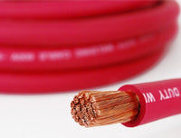 4/0 AWG RED WELDING CABLE, 25 FT USA Made