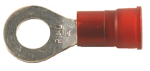 Vinyl Insulated Red Ring Terminal 8 Gauge 5/16 Stud - 10 Pack