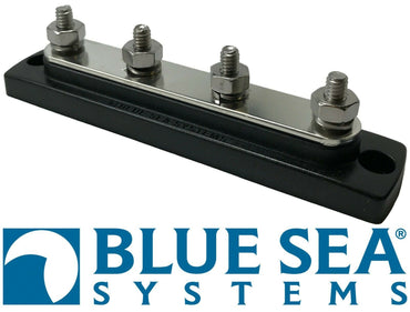 Blue Sea Systems 2303 Marine Bus Bar 4 X 1/4" Stud - 150 Amp / 300V AC / 48V DC
