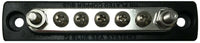 Blue Sea Systems 2304 Marine Mini Common Bus Bar 5 X #8-32 Screw 5 Gang 100 Amp