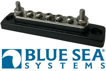 Blue Sea Systems 2304 Marine Mini Common Bus Bar 5 X #8-32 Screw 5 Gang 100 Amp