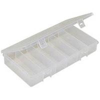 TRANSLUCENT UTILITY BOX 6 COMPARTMENT   5.75" x 3.7" x 1"