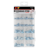 Standard Grease Fitting 1/8" & 1/4" SAE Assortment Kit - 100 Pieces