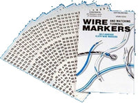 450 Piece Vinyl Adhesive Labeling Wire Marker Book